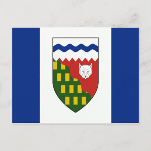 Carte Postale Drapeau des Territoires du Nord-Ouest