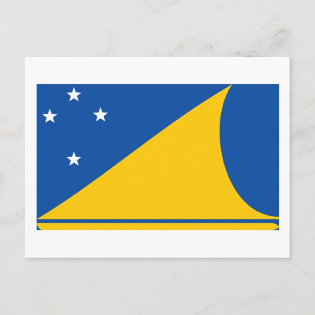 Carte Postale Drapeau des Tokélaou (Devant)
