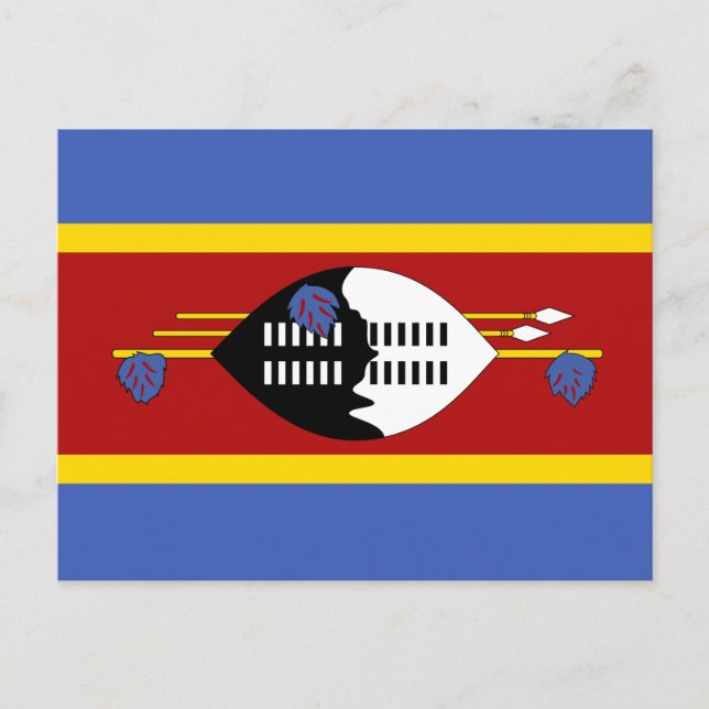 Carte Postale Drapeau d'Eswatini (Devant)