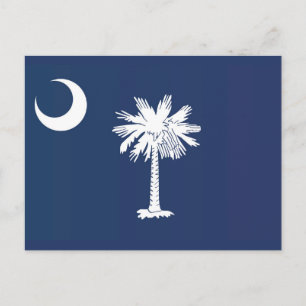 Carte Postale Drapeau d'État de Caroline du Sud, États-Unis