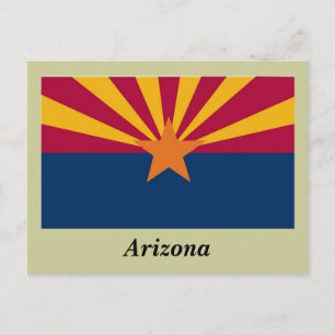 Carte Postale Drapeau d'État de l'Arizona