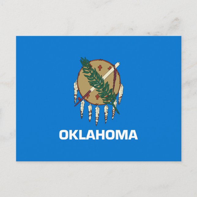 Carte Postale Drapeau d'État de l'Oklahoma (Devant)
