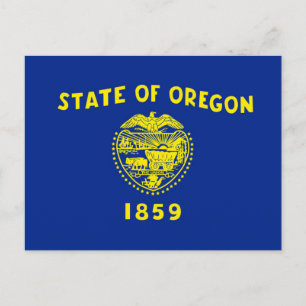 Carte Postale Drapeau d'État de l'Oregon