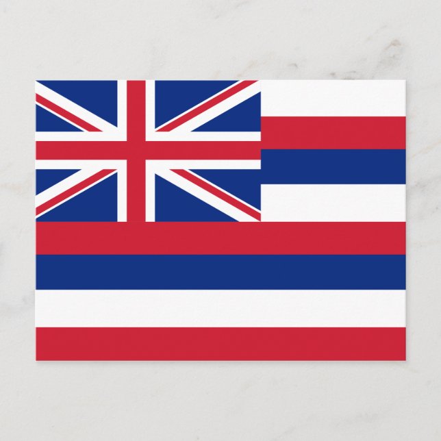 Carte Postale Drapeau d'État d'Hawaii (Devant)