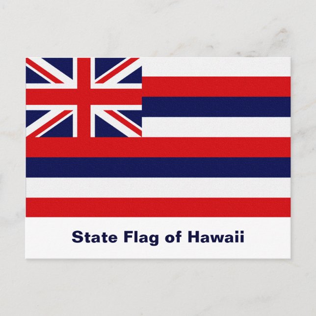 Carte Postale Drapeau d'État d'Hawaii (Devant)