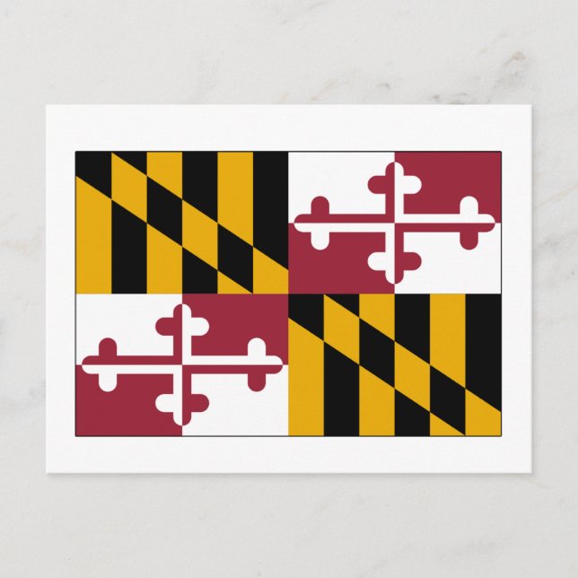 Carte Postale Drapeau d'état du Maryland (Devant)