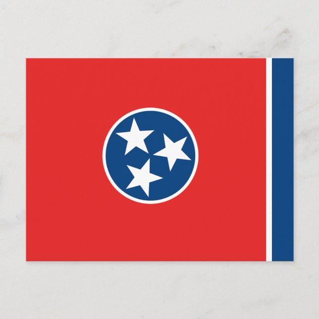 Carte Postale Drapeau d'état du Tennessee (Devant)