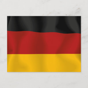 Carte Postale Drapeau Deutschland Allemagne Bundesflagge