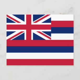 Carte Postale Drapeau d'Hawaï (État des États-Unis)