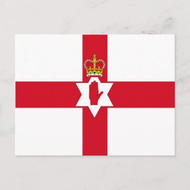 Carte Postale Drapeau d'Irlande du Nord (Devant)