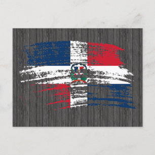 Carte Postale Drapeau dominicain cool