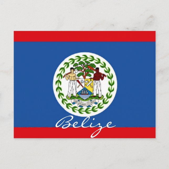 Carte Postale Drapeau du Belize (Devant)