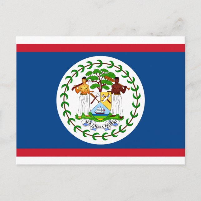 Carte Postale Drapeau du Belize (Devant)