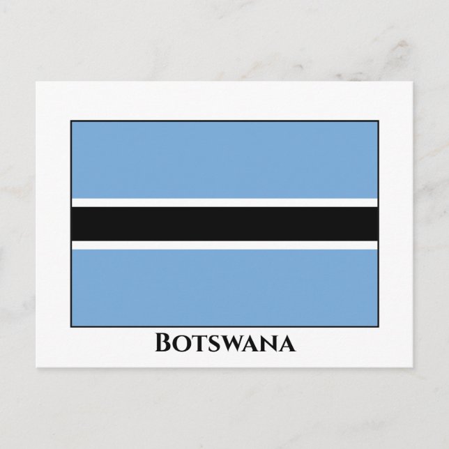 Carte Postale Drapeau du Botswana (Devant)