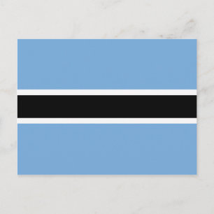 Carte postale drapeau du Botswana