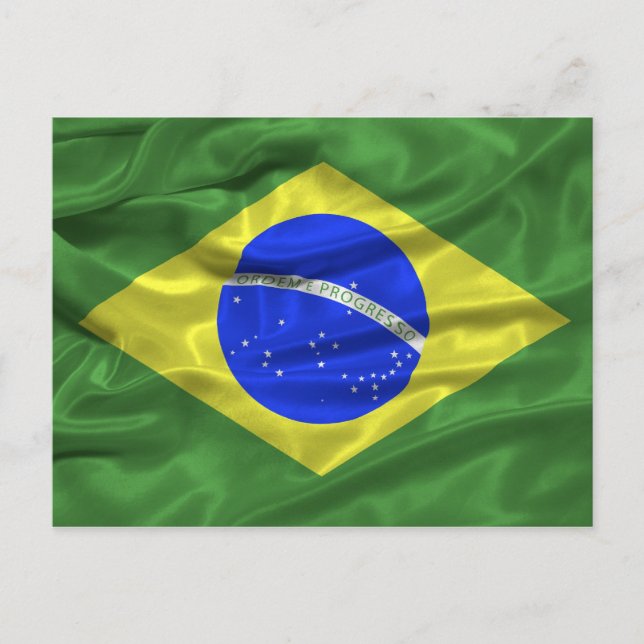 Carte postale drapeau du Brésil (Devant)