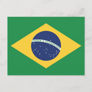 Carte Postale Drapeau du Brésil