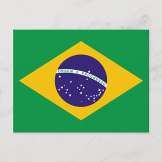 Carte Postale Drapeau du Brésil