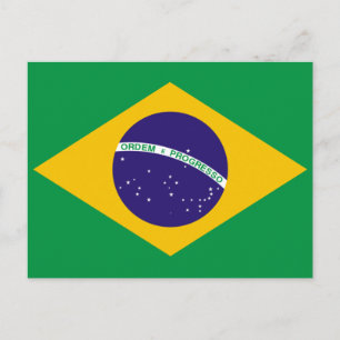 Carte Postale Drapeau du Brésil