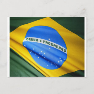 Carte Postale Drapeau du Brésil