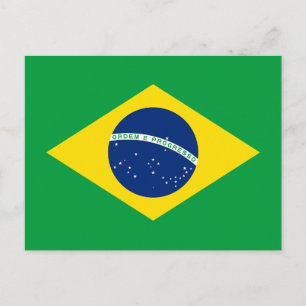 Carte Postale Drapeau du Brésil patriotique