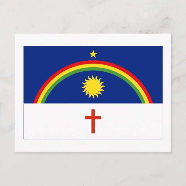 Carte Postale Drapeau du Brésil, Pernambuco (Devant)