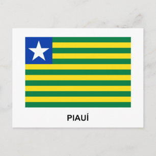 Carte Postale Drapeau du Brésil, Piauí