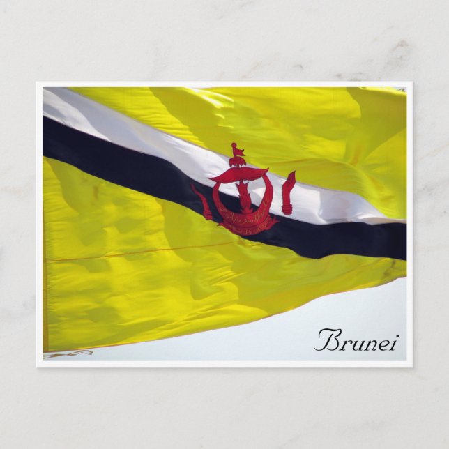 Carte Postale drapeau du brunei (Devant)