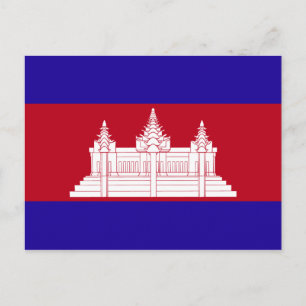 Carte Postale Drapeau du Cambodge