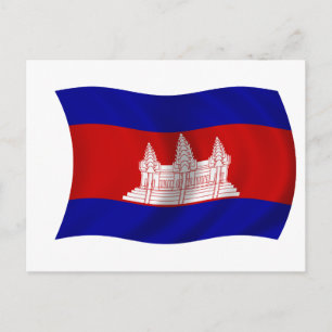 Carte Postale Drapeau du Cambodge