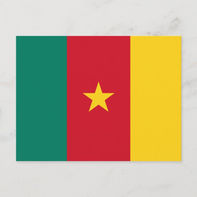 Carte postale drapeau du Cameroun (Devant)