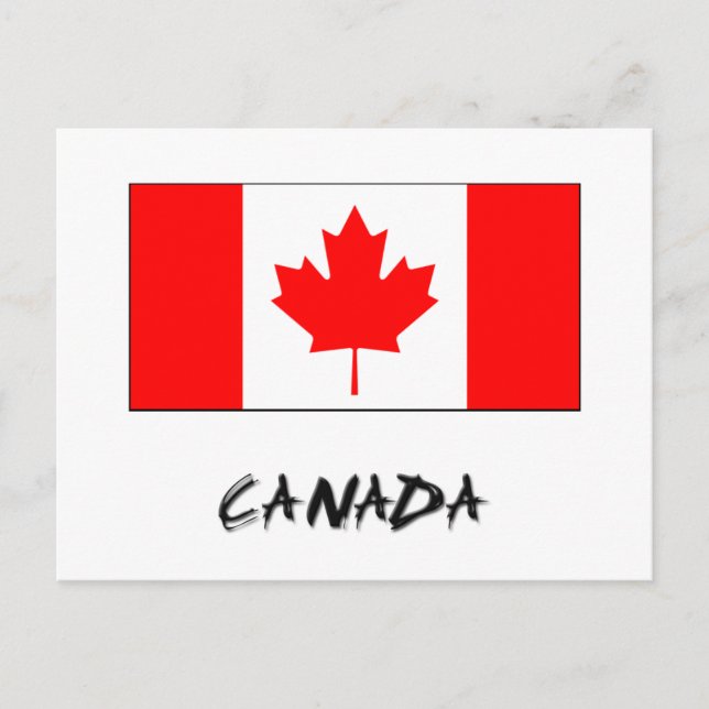 Carte Postale Drapeau du Canada (Devant)