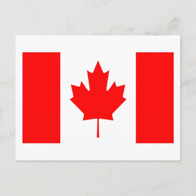 Carte Postale Drapeau du Canada (Devant)