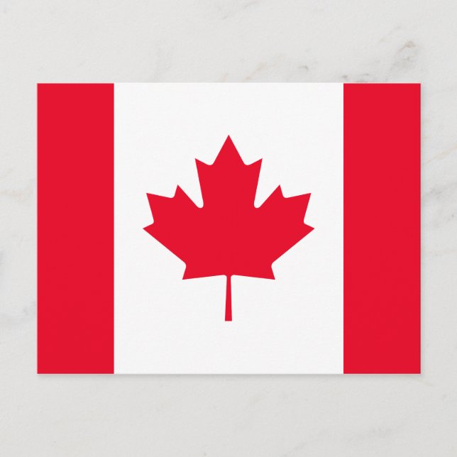 Carte Postale Drapeau du Canada (Devant)