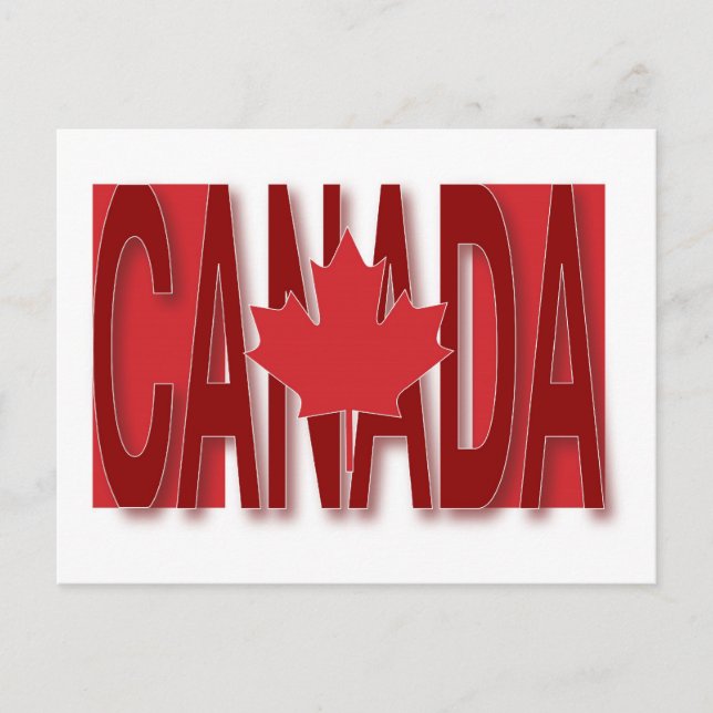 Carte Postale Drapeau du Canada (Devant)