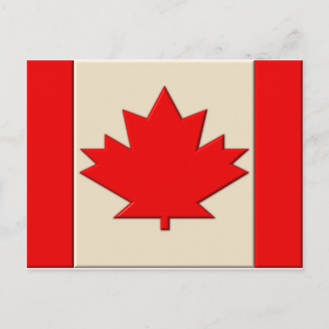 Carte Postale Drapeau du Canada (Devant)