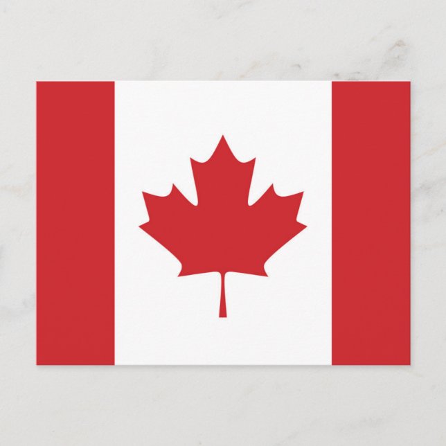 Carte Postale Drapeau du Canada (Devant)