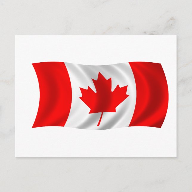 Carte Postale Drapeau du Canada (Devant)