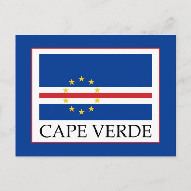 Carte Postale Drapeau du Cap-Vert (Devant)