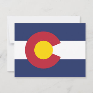 Carte Postale Drapeau du Colorado Souvenir État du Centenaire