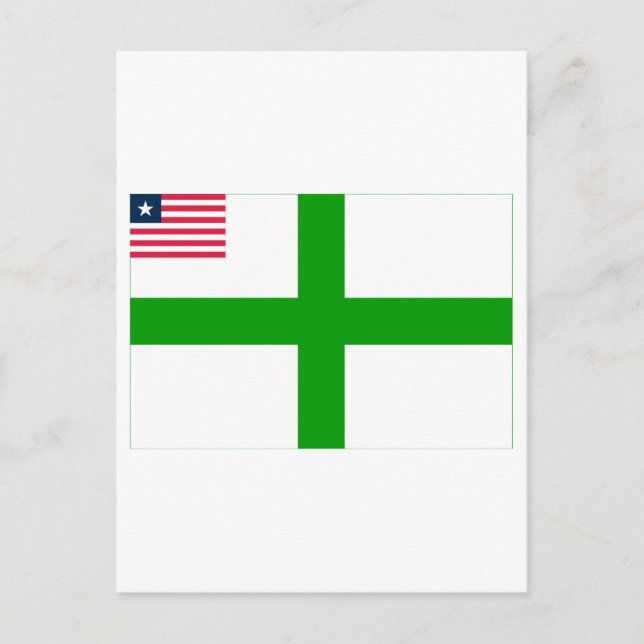 Carte Postale Drapeau du comté de Sinoe (Devant)