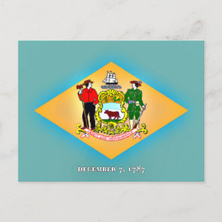 Carte Postale Drapeau du Delaware 