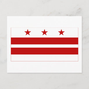 Carte Postale Drapeau du district de Columbia