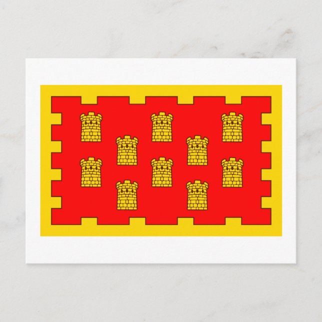 Carte Postale Drapeau du Grand Manchester (Devant)