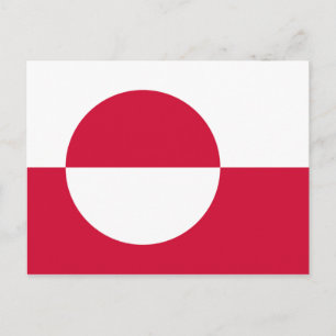 Carte Postale Drapeau du Groenland