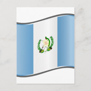 Carte Postale Drapeau du Guatemala