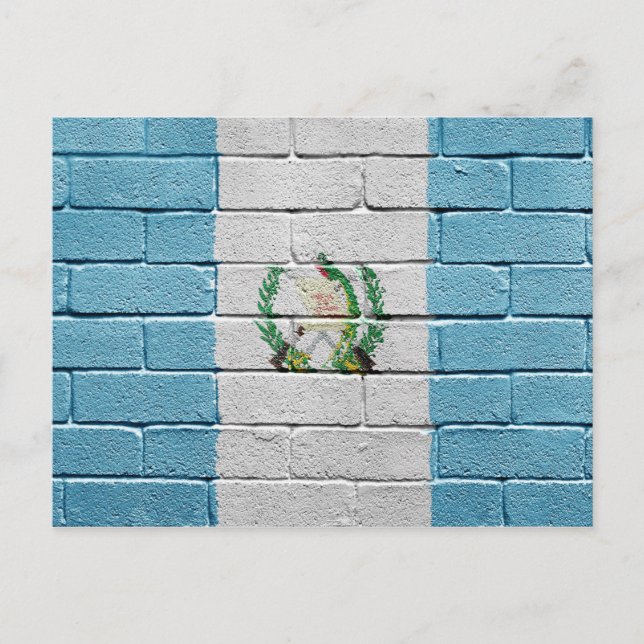 Carte Postale Drapeau du Guatemala (Devant)