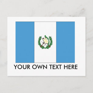 Carte Postale Drapeau du Guatemala