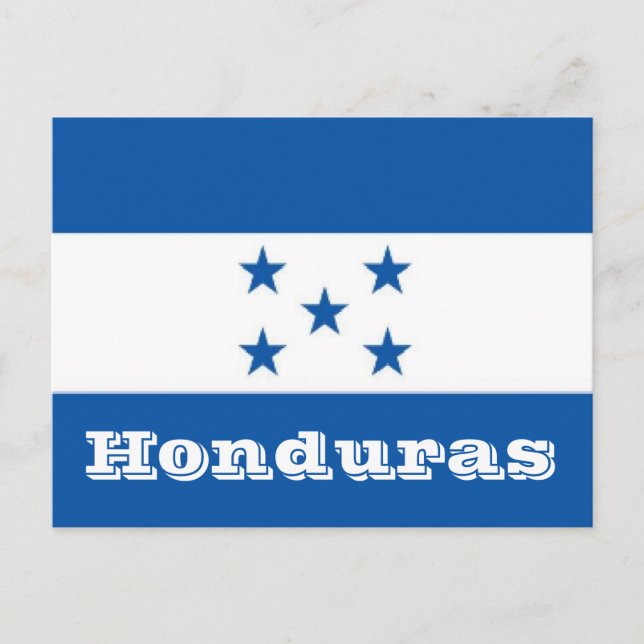 Carte Postale Drapeau du Honduras (Devant)