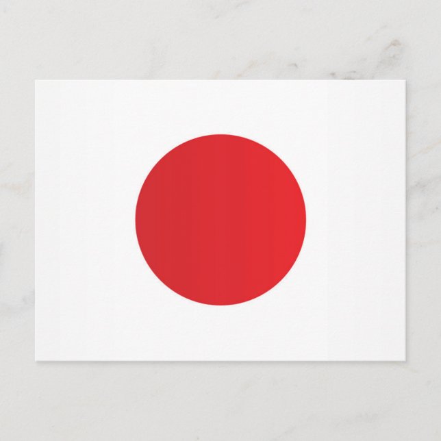 Carte Postale Drapeau du Japon (Devant)